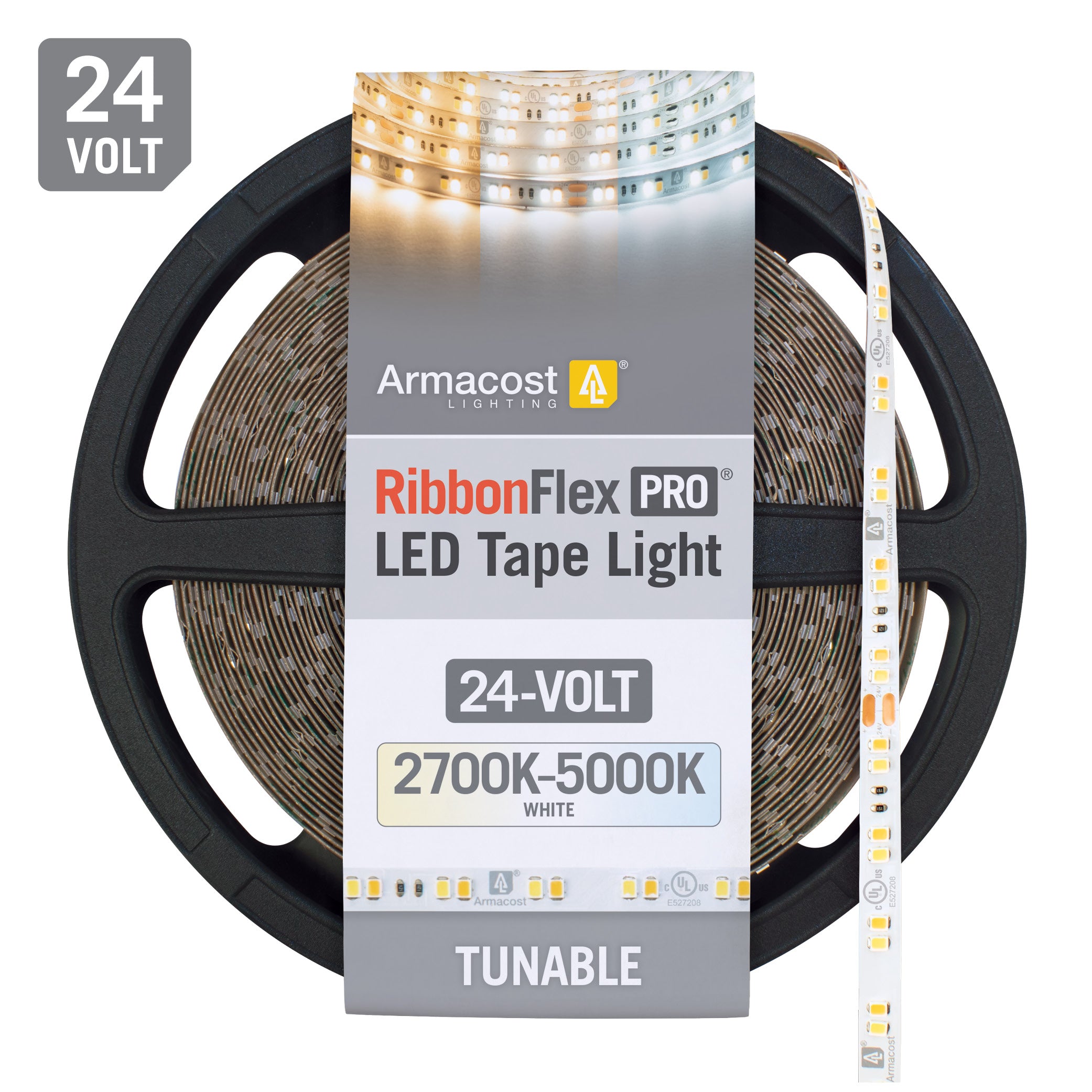 RibbonFlex Pro 24V White CCT Tunable LED Strip Light Tape