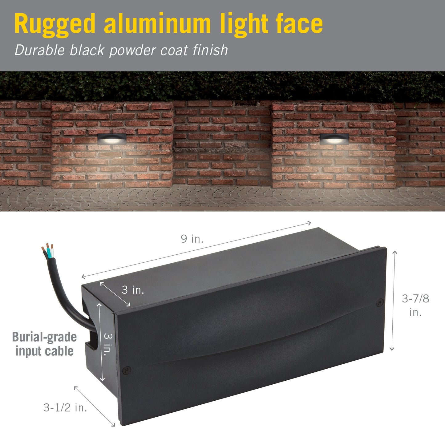 Contour Brick Outdoor LED Wall Light