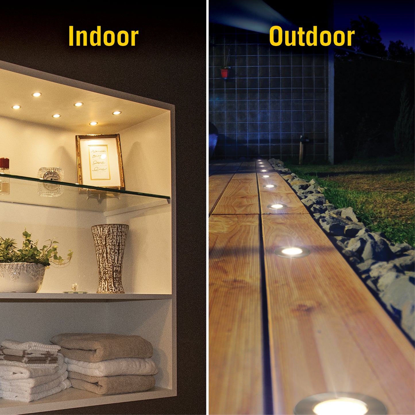 White Mini Indoor Outdoor Recessed LED Light