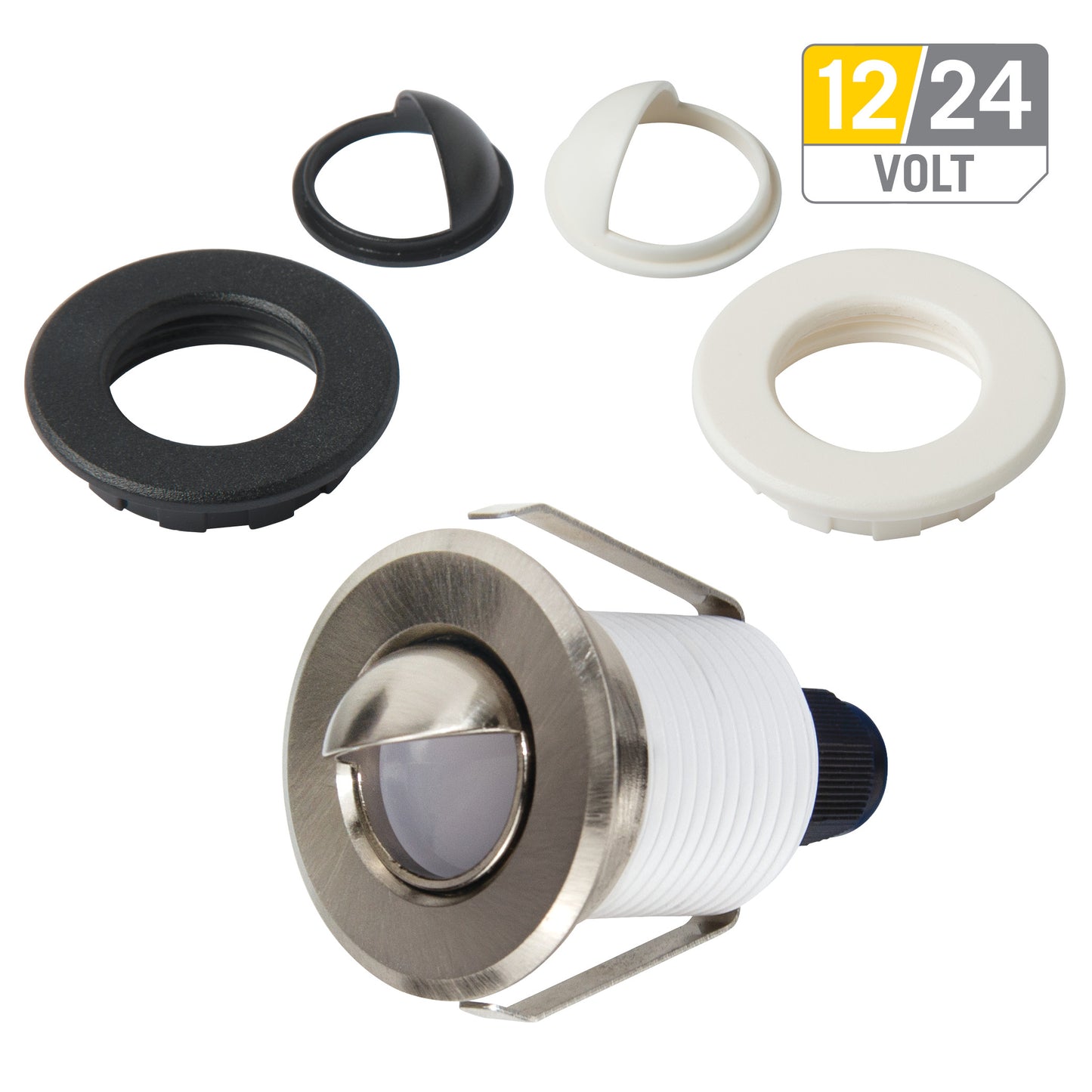 White Mini Indoor Outdoor Recessed LED Light