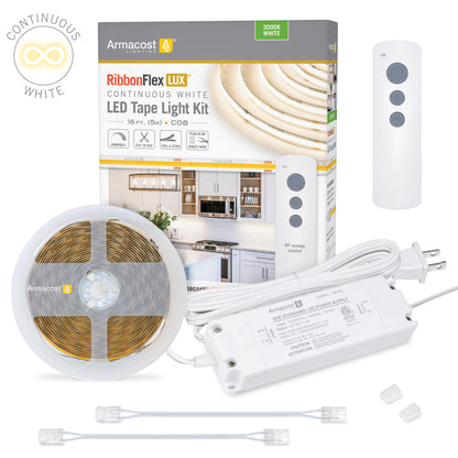 RibbonFlex LUX 24V Continuous (COB) LED Strip Light Kit