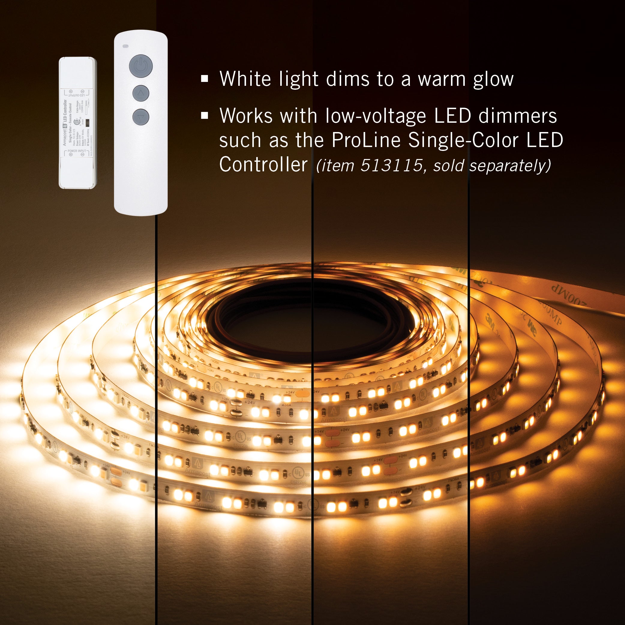 Dim to warm on sale led tape