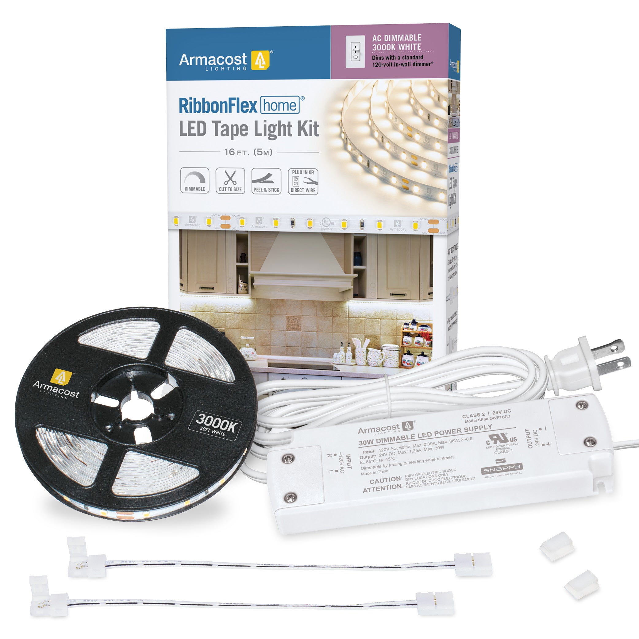 AC Dimmable LED Strip Light Kit Armacost Lighting