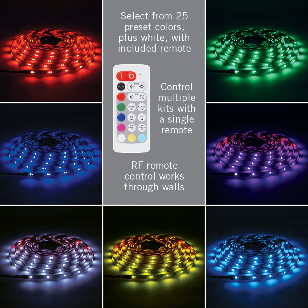 månedlige Vag aftale 24V RGB+W Outdoor LED Strip Light Kit – Armacost Lighting