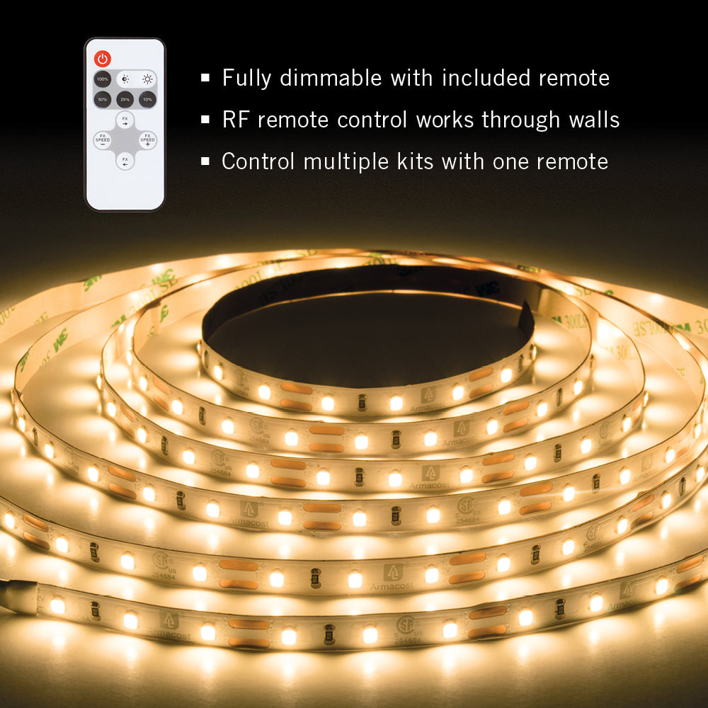 Pro 12V 3000K White LED Strip Light Kit – Armacost Lighting