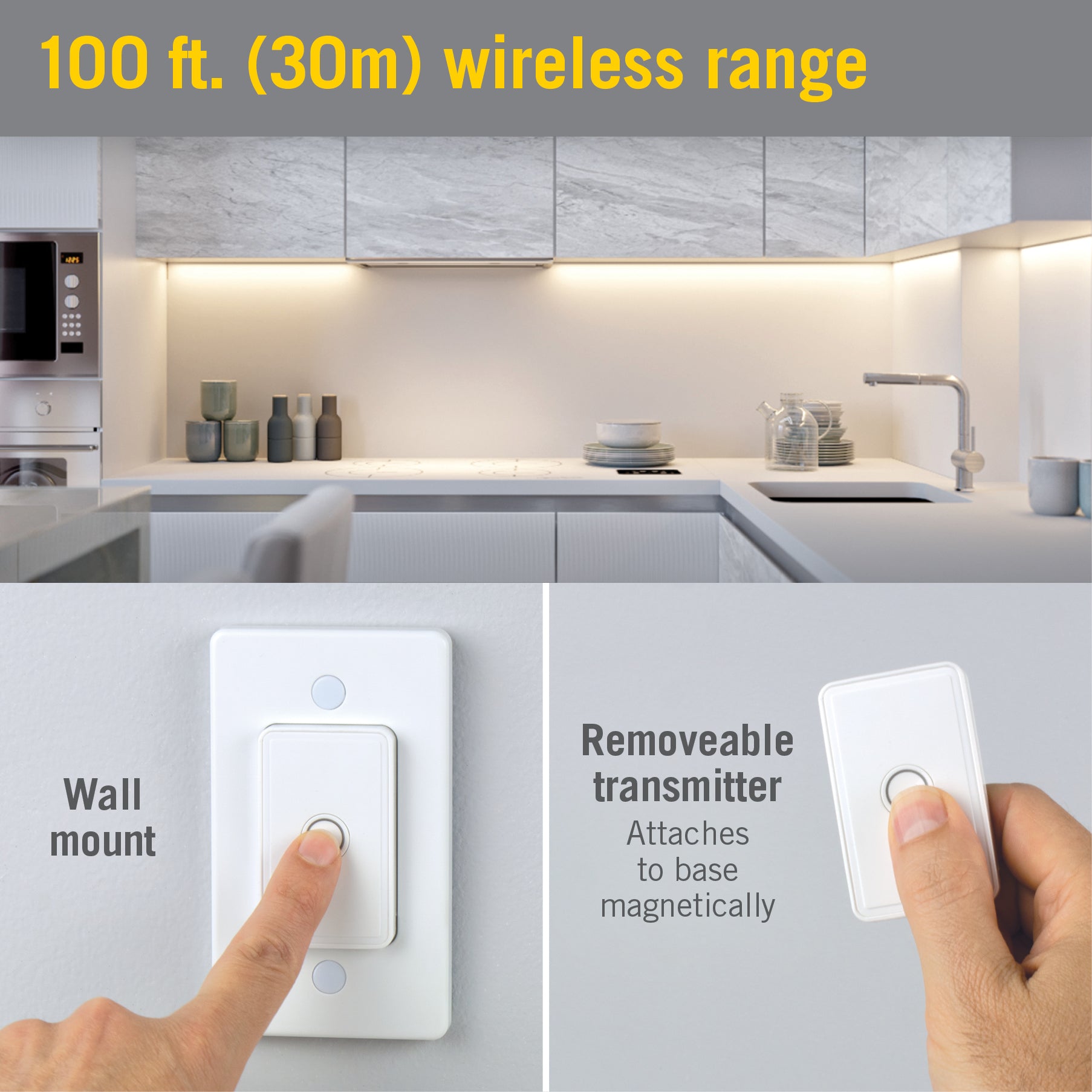 Wireless remote store control light switch